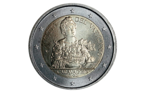 Vaticano 2 Euros 2021 450 Aniversario del Nacimiento de Caravaggio SC