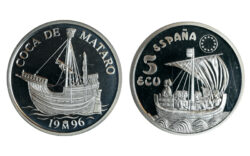 España 5 Ecu 1996 Coca de Mataró PROOF