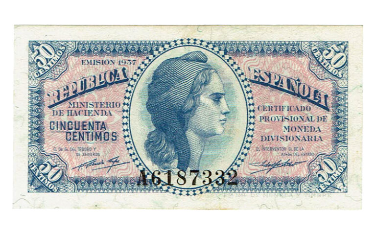 50 Céntimos 1937 Serie A SC