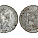 Alfonso XII 2 Pesetas 1882*18-82 MSM EBC