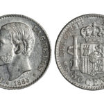 Alfonso XII 50 Céntimos 1885*8-6 MSM SC-/EBC