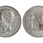 Amadeo I (1871-73) 5 Pesetas 1871*18-74 DEM EBC-SC