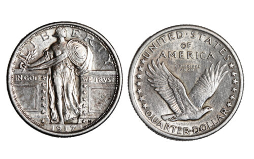 Estados Unidos 1/4 Dólar 1917 EBC