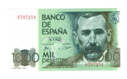 Juan Carlos I 1000 Pesetas 23 Octubre 1979 Benito Pérez Galdós Sin Serie SC-