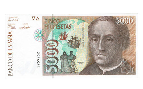 Juan Carlos I 5000 Pesetas 12 Octubre 1992 Sin Serie SC