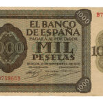 Estado Español 1000 Pesetas 21 Noviembre 1936 Burgos Serie B MBC-