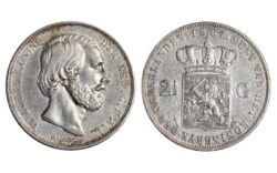 Holanda Willem III 2 ½ Gulden 1867 EBC