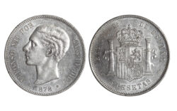 Alfonso XII 5 Pesetas 1878*18-78 EMM SC