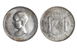 Alfonso XIII 5 Pesetas 1888*18-88 MPM EBC-SC
