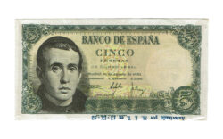 Estado Español 5 Pesetas 16 Agosto 1951 Serie H Propaganda Ausonia EBC