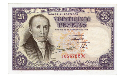 Estado Español 25 Pesetas 19 Febrero 1946 Serie I SC