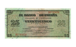 Estado Español 25 Pesetas 20 Mayo 1938 Burgos MBC+