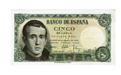 Estado Español 5 Pesetas 16 Agosto 1951 Serie D EBC