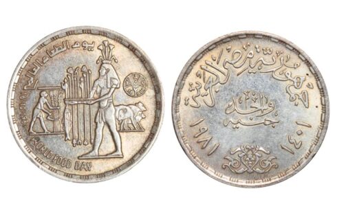 Egipto 1 Libra 1981 Día mundial de la alimentación EBC-SC