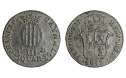 Fernando VII (1808-1833) 3 Cuartos 1813 Mallorca MBC+