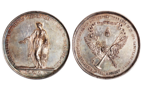 Valencia Medalla Sociedad de Amigos del País 1855 EBC+