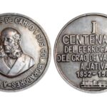 Medalla I Centenario del ferrocarril del Grao de Valencia a Játiva 1852-1952 Al Marqués de Campo y sus colaboradores SC-