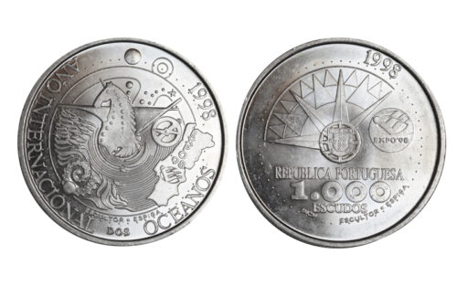 Portugal 1000 Escudos 1998 Año Internacional dos oceanos SC