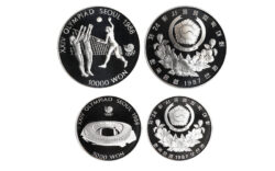 Korea del Sur Estuche 5000 y 10.000 Won 1987 Juegos Olímpicos 1988 PROOF