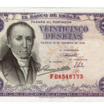 Estado Español 25 Pesetas 19 Febrero 1946 Flórez Estrada Serie F EBC-