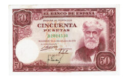 Estado Español 50 Pesetas 31 Diciembre 1951 Santiago Rusiñol Serie B EBC-