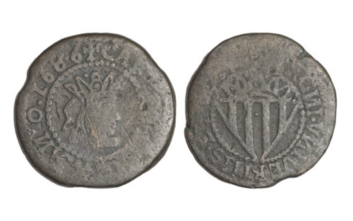 Fernando VII (1808-1833) Cinquena a nombre de Carlos II 1686 Ibiza MBC-