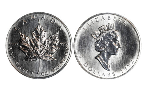 Canadá 5 Dólares 1992 Hoja de Arce SC