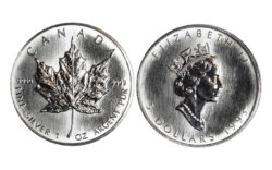 Canadá 5 Dólares 1993 Hoja de Arce SC