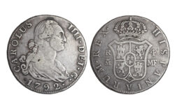 Carlos IV (1788-1808) 4 Reales 1792 Madrid MF MBC-