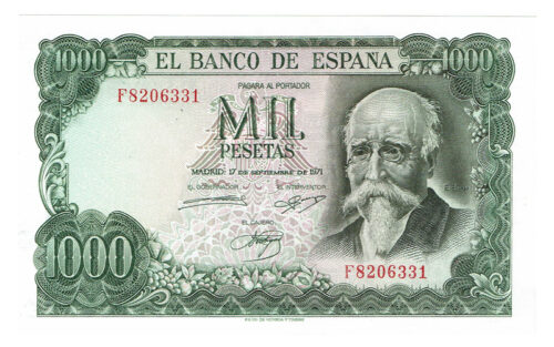 Estado Español 1000 Pesetas 17 de Septiembre 1971 Serie F SC