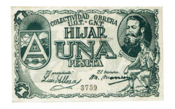 Híjar (Teruel) 1 Peseta SF (1937) MBC+