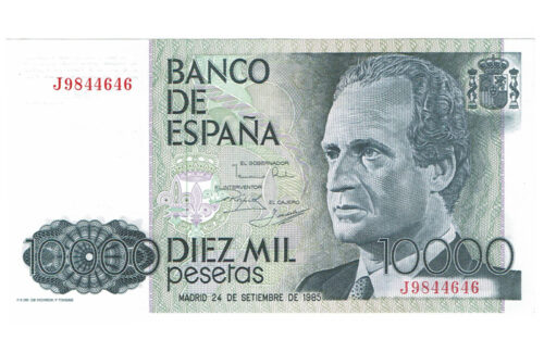 Juan Carlos I 10.000 Pesetas 24 Septiembre 1985 Serie J EBC