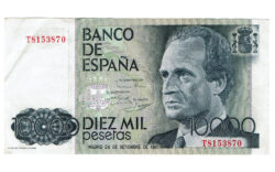 Juan Carlos I 10.000 Pesetas 24 Septiembre 1985 Serie T MBC+