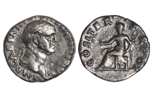Vespasiano Denario 70 d.C. Roma MBC