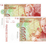 Juan Carlos I Pareja correlativa 2000 Pesetas 24 Abril 1992 Sin Serie SC- y SC