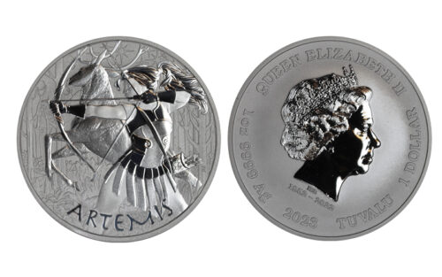 Tuvalú 1 Dólar 2023 Artemis PROOF