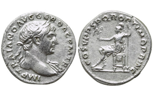 Trajano Denario 103-111 d.C. Roma MBC+