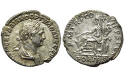 Trajano Denario 114 d.C. Roma EBC+