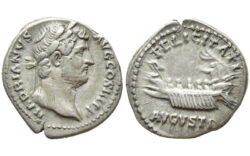 Adriano Denario 130 d.C. Roma MBC