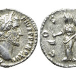 Antonino Pío Denario 152-153 d.C. Roma EBC