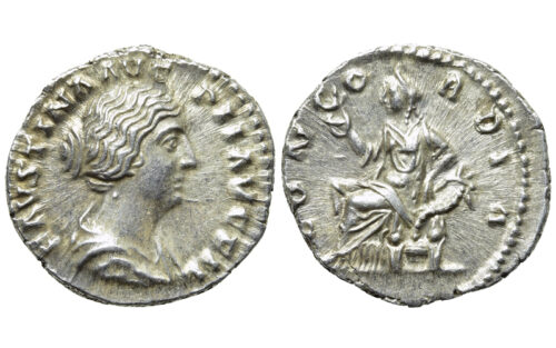 Faustina II Denario 145-161 d.C. Roma SC-