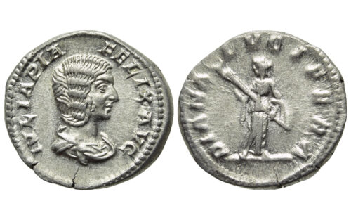 Julia Domna Denario 211-217 d.C. Roma EBC