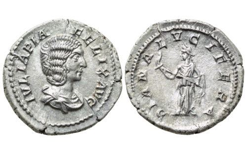 Julia Domna Denario 211-217 d.C. Roma EBC+