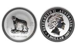 Australia 1 Dólar 2010 Año Lunar Tigre PROOF