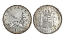 Gobierno Provisional 2 Pesetas 1869*18-69 MBC-EBC