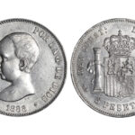 Alfonso XIII 5 Pesetas 1888*18-88 MPM EBC