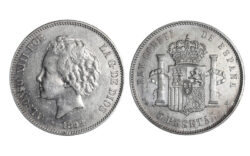 Alfonso XIII 5 Pesetas 1892*18-92 PGM MBC-EBC
