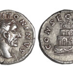 Antonino Pío Denario (póstumo, época de Marco Aurelio) 176-180 d.C. Roma MBC