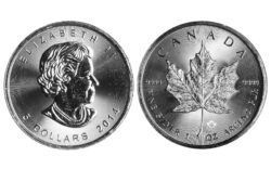 Canadá 5 Dólares 2014 Hoja Arce SC