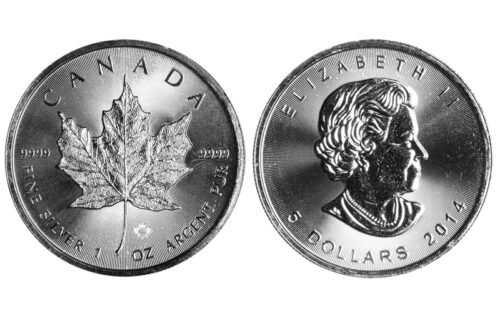 Canadá 5 Dólares 2014 Hoja de Arce SC